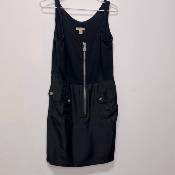 Burberry Dresses & Skirts - BURBERRY BRIT | Black Mini Dress with Zipper and Pockets